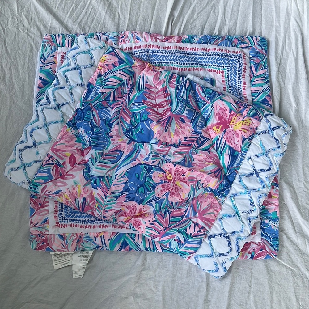 Lily Pulitzer Pair of Slathouse Soirée Shams By Pottery Barn Teen